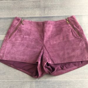 Tigerlily suede shorts